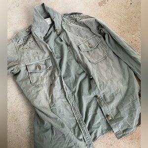 Current Elliot embellished button up